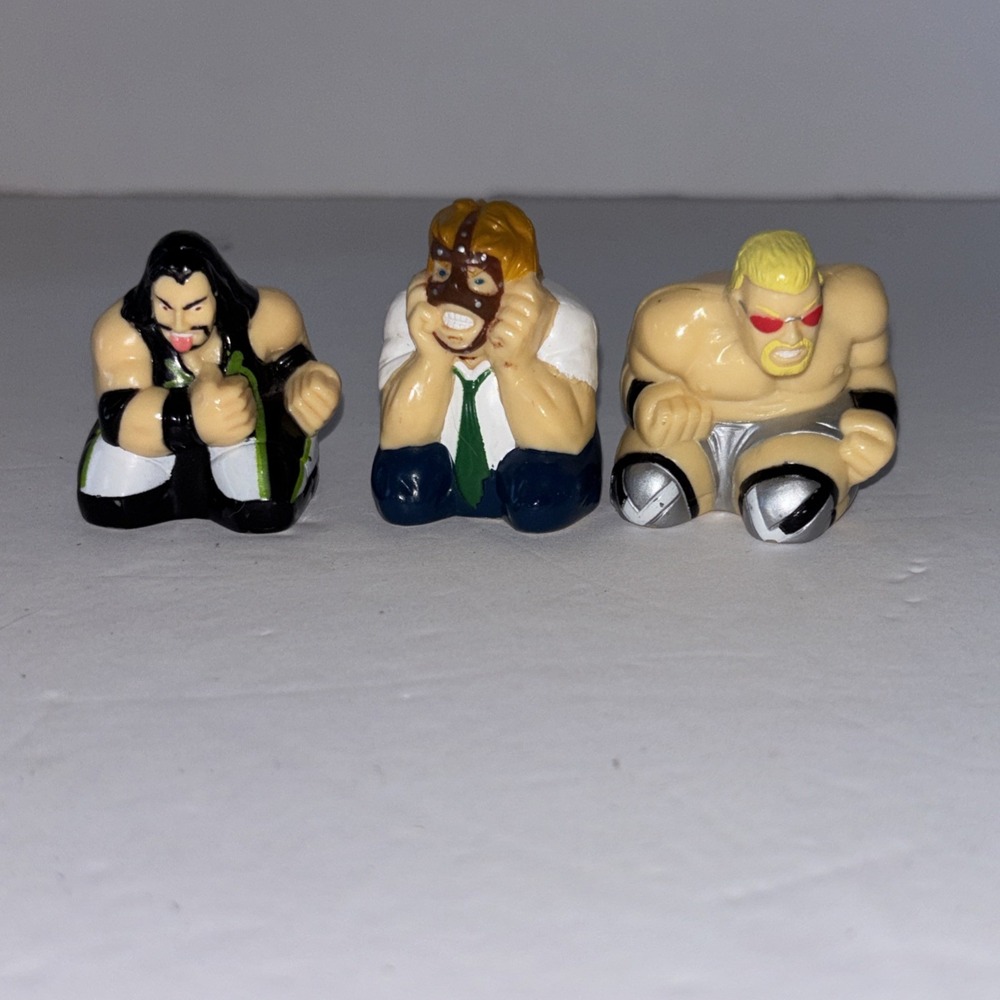 Vintage WWF Sliders Figure Toy Extreme Rolling Action 1999 Hasbro Mankind X-pac